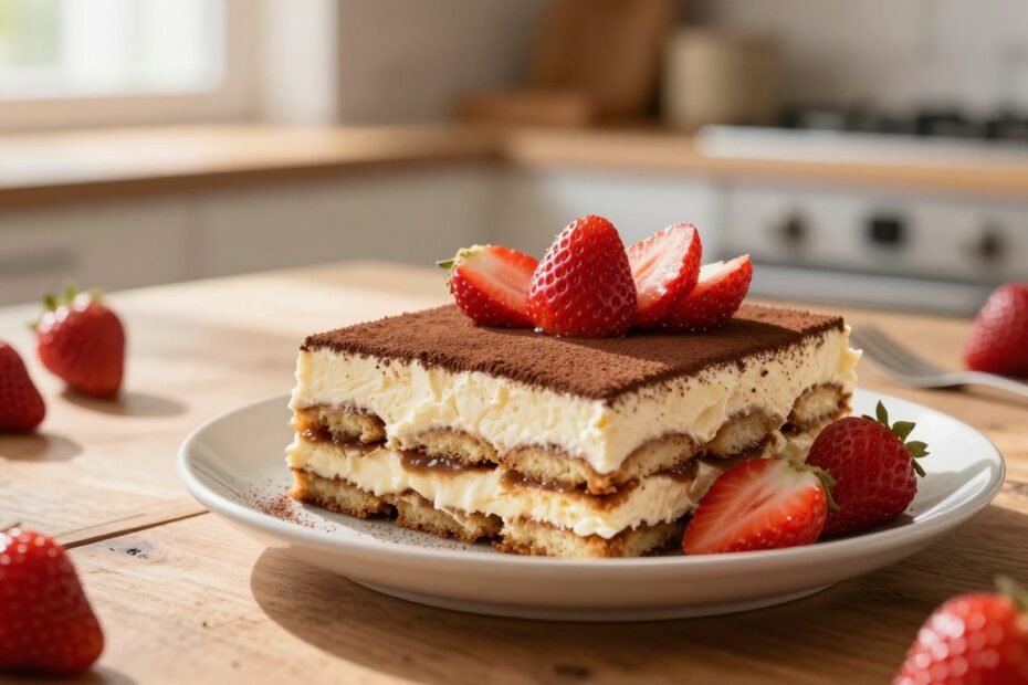 Tiramisu z truskawkami