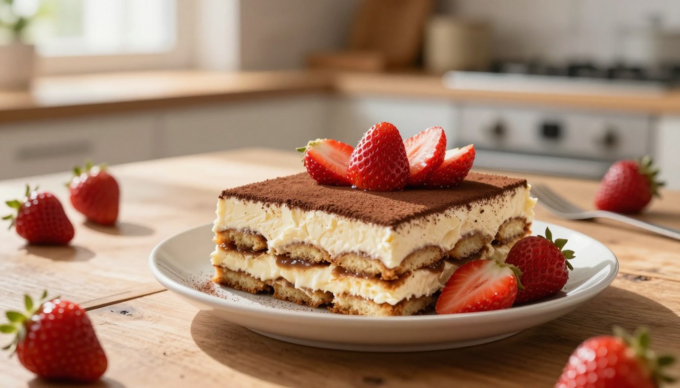 Tiramisu z truskawkami