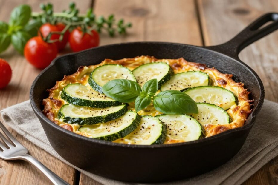 Frittata z cukinią z patelni