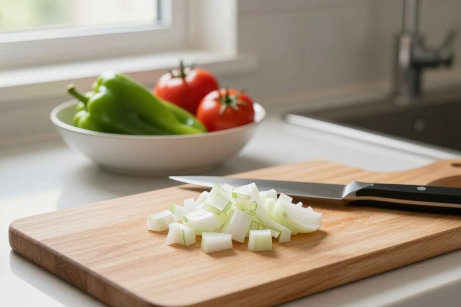 Jak pokroić cebulę w kostkę