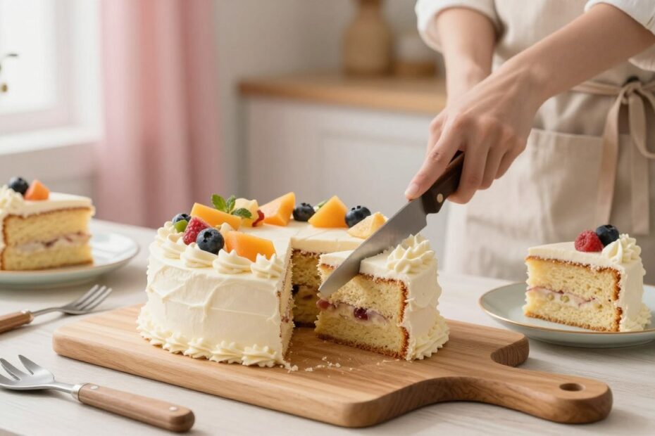 Jak pokroić ciasto na równe kawałki