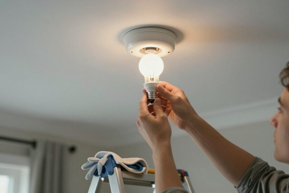 Jak wyjąć halogen z sufitu