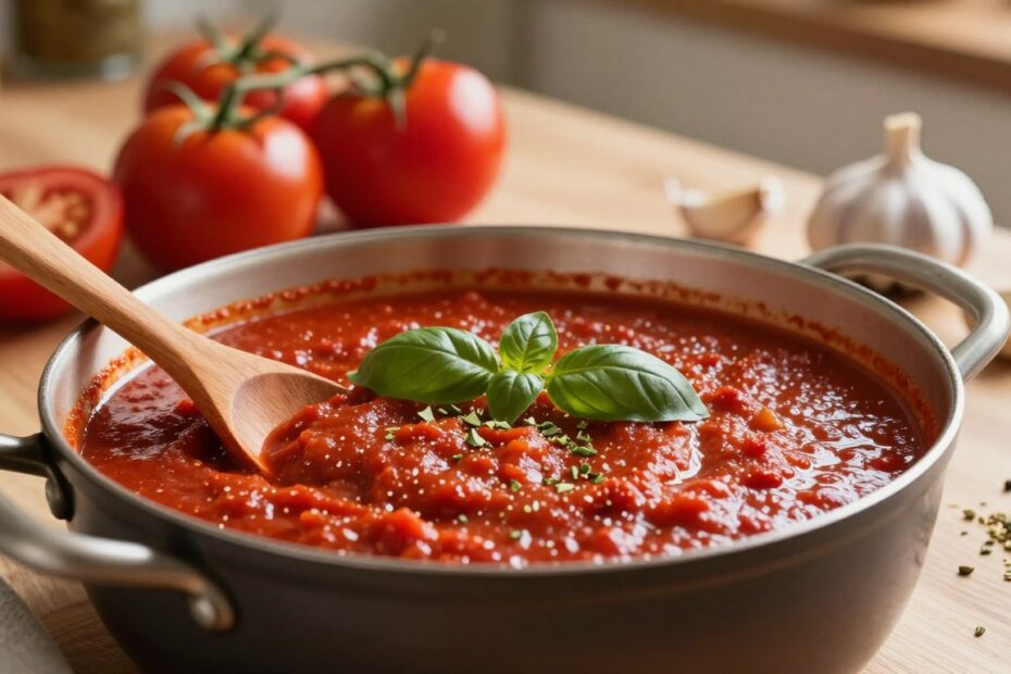 Jak zagęścić sos pomidorowy do spaghetti