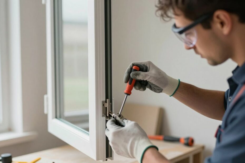 Jak zdjąć okno plastikowe z zawiasów