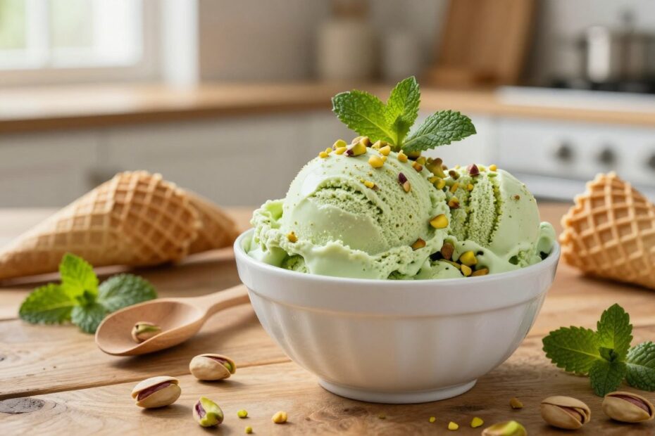 Jak zrobić lody pistacjowe
