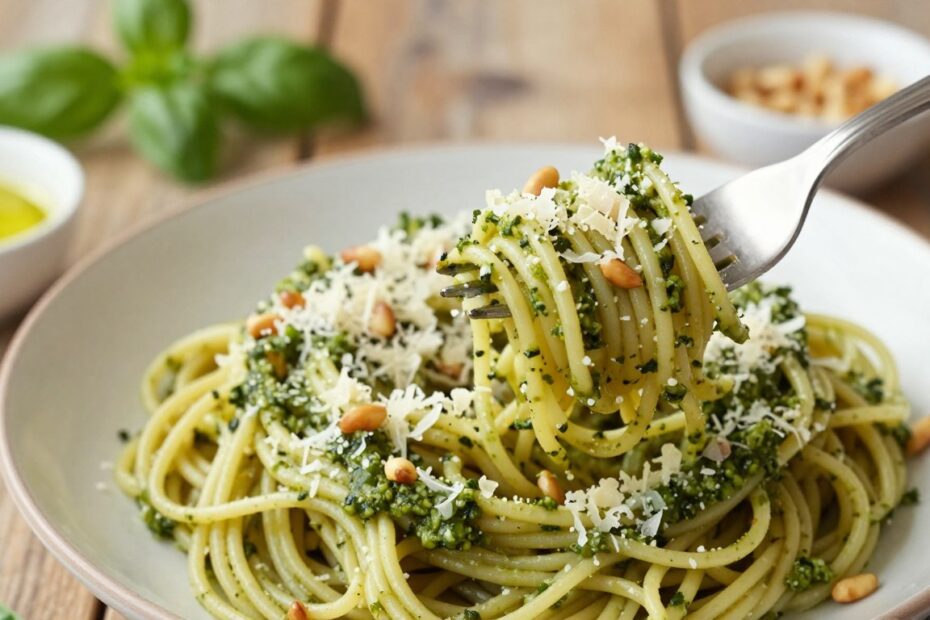 Jak zrobić makaron z pesto