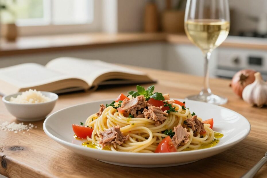 Jak zrobić makaron z tuńczykiem