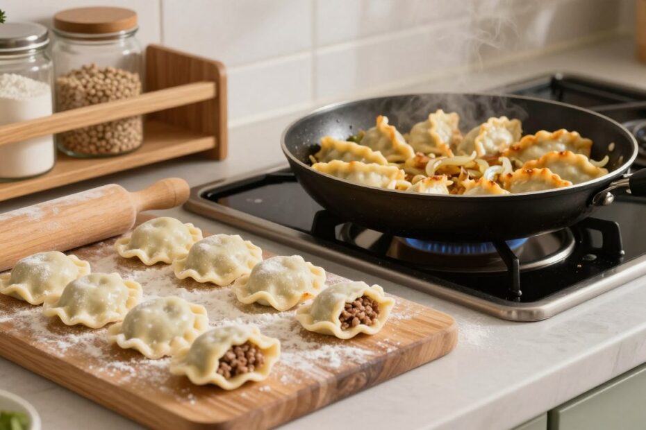 Jak zrobić pierogi z mięsem