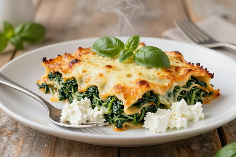 Lasagne ze szpinakiem i ricottą