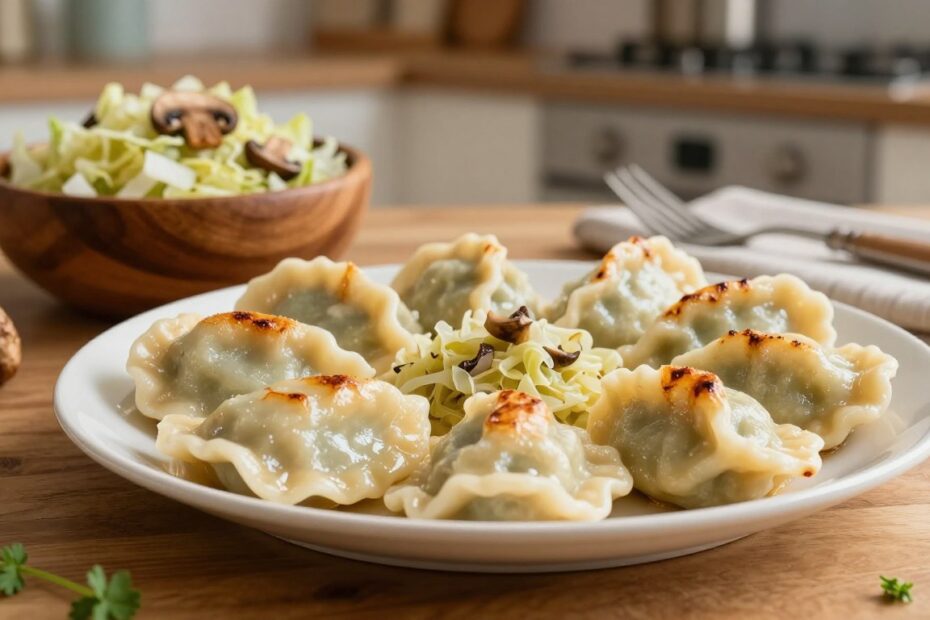 Farsz na pierogi z kapustą i grzybami