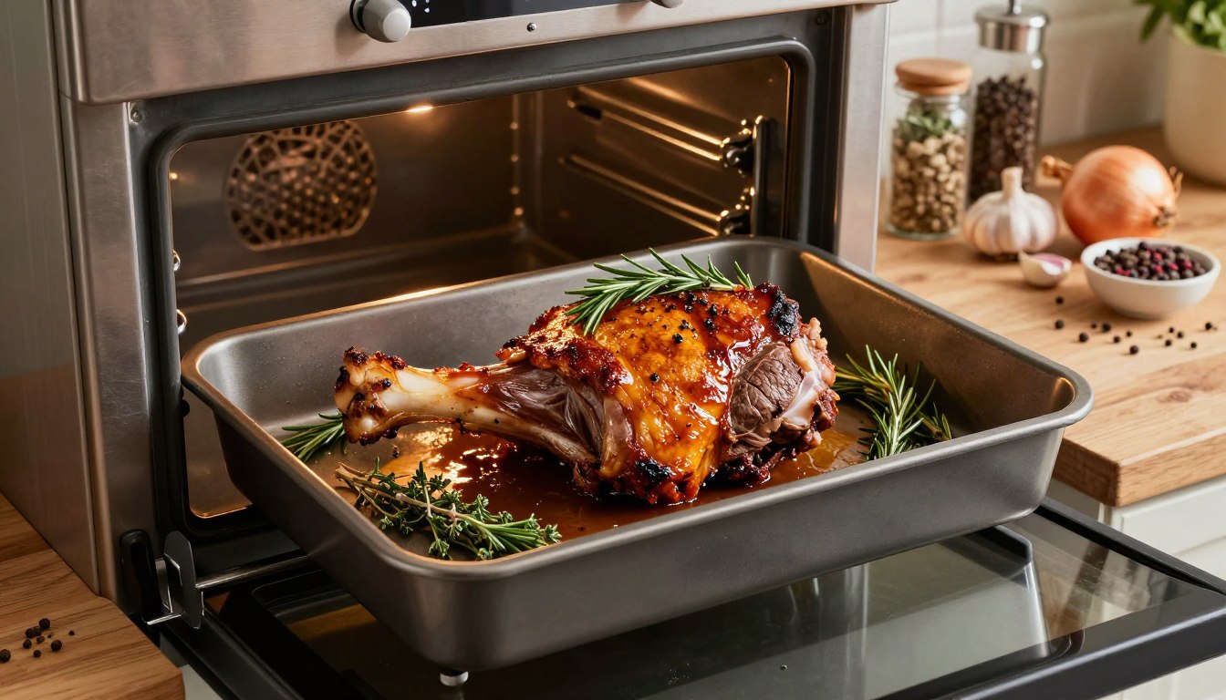 Udziec z sarny pieczony w piekarniku przepisy